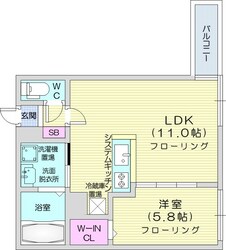 ヴィエルジュ北８条の物件間取画像